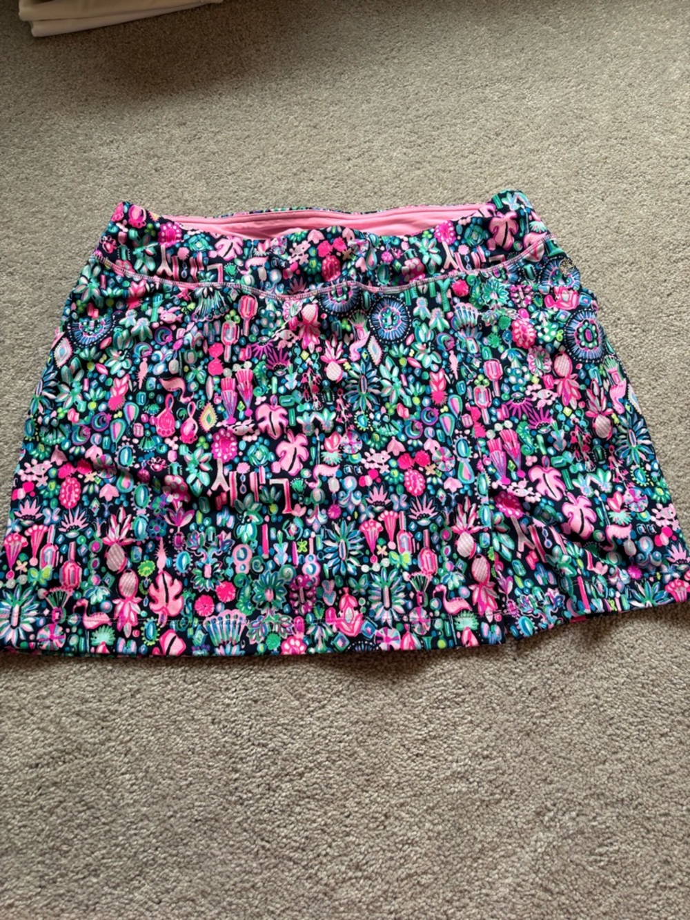 Lilly Pulitzer Floral Pink & Teal Patterned Women’s Skort